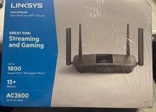 LINKSYS MAX-STREAM Dual-Band 4x4 WiFi 5 Router Model AC2600