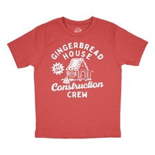 Toddler Funny T Shirts Gingerbread House Construction Crew Sarcastic Christmas