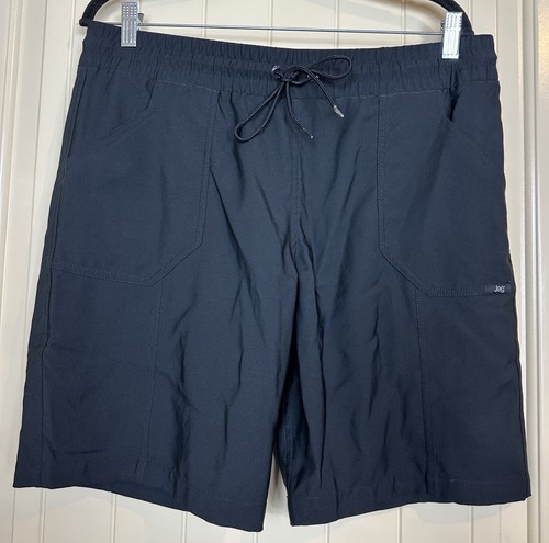 JAG Shorts Damen L schwarz Bindegürtel Stretch Freizeit Outdoor leicht