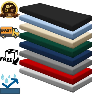 ETREND Heavy Duty Waterproof Garden Bench Seat Cushion 2 3 4 Seater Outdoor removeable