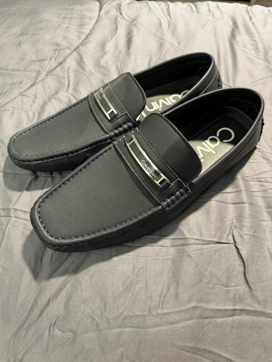 Calvin Klein KCGRANT Black Chunky Lug Sole Penny Loafers Mens 8.5M Slip On Shoes Calvin Klein Women main image 3
