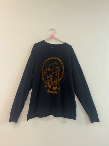 Wrangler Retro Women's Sz XL Top Cowgirl Long Sleeve Cotton Western Shirt Rodeo - Picture 2 of 6