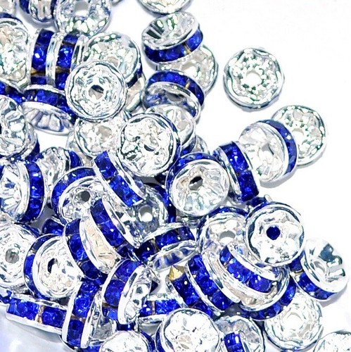 1000 pcs A+ glass rhinestone rondelle spacer beads various colors and sizes - Picture 8 of 14
