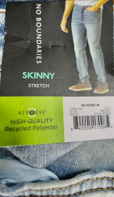 Mens No Boundries Skinny Stretch Jean 34x30