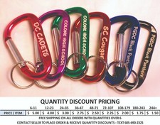 Personalized Key Chain D Carabiners Custom Valentines Day Gifts for Him or Her