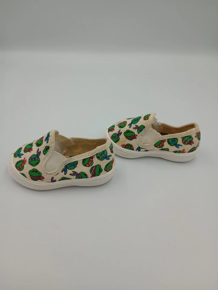 Zapatillas De Colección 1989 TMNT Teenage Mutant Ninja Turtles Talla 2 Hechas en EE. UU. *Leer* Foto 3 de 4