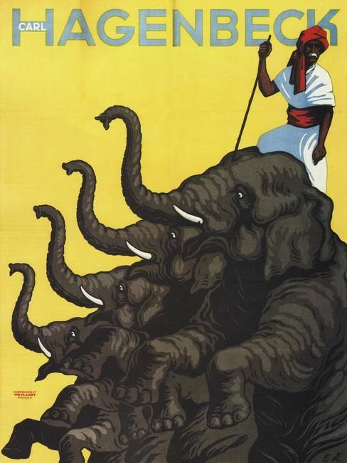 Canvas Art - Carl Hagenbeck Circus Vintage Advertisement, - Image 2 of 4