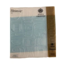 Anna Griffin Type Dad Embossing Folder w/Border set