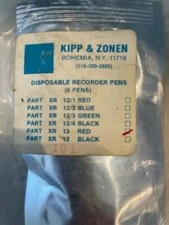 KIPP & ZONEN XR 13 RED DISPOSABLE RECORDER PENS   PACKS OF 5 Sealed old stock