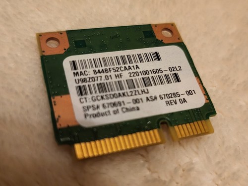 👍 HP OEM 691415-001 670691-001 630703-001 RALINK RT5390 Mini PCI WiFi Card - Picture 2 of 2