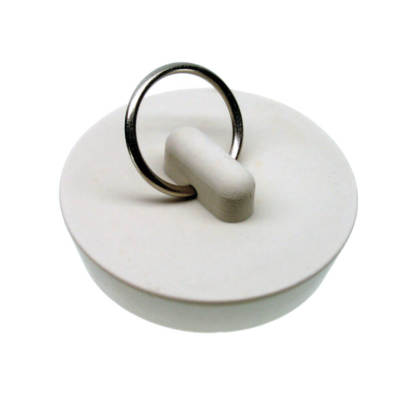 Danco 80228 1-5/8-Inch Rubber Drain Stopper, White