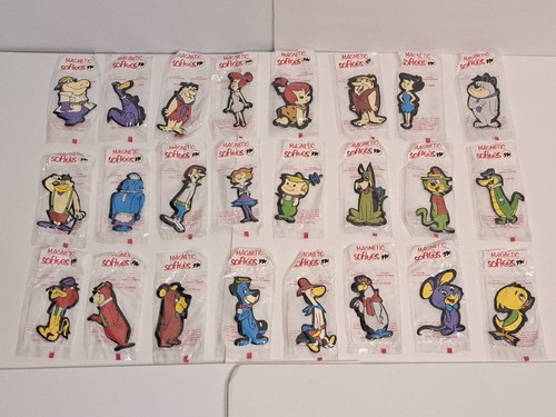 Vintage Store Display Hanna Barbera Puffy Magnetic Softees Jetsons Flintstones - Picture 11 of 18