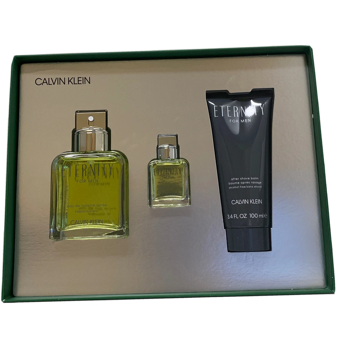 Calvin Klein Eternity | oz Men eBay For Gift 3.4 3-piece Spray Cologne Eau Set