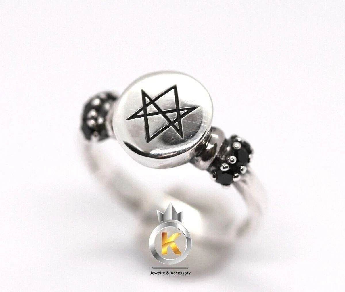 Unicursal hexagram ring sale
