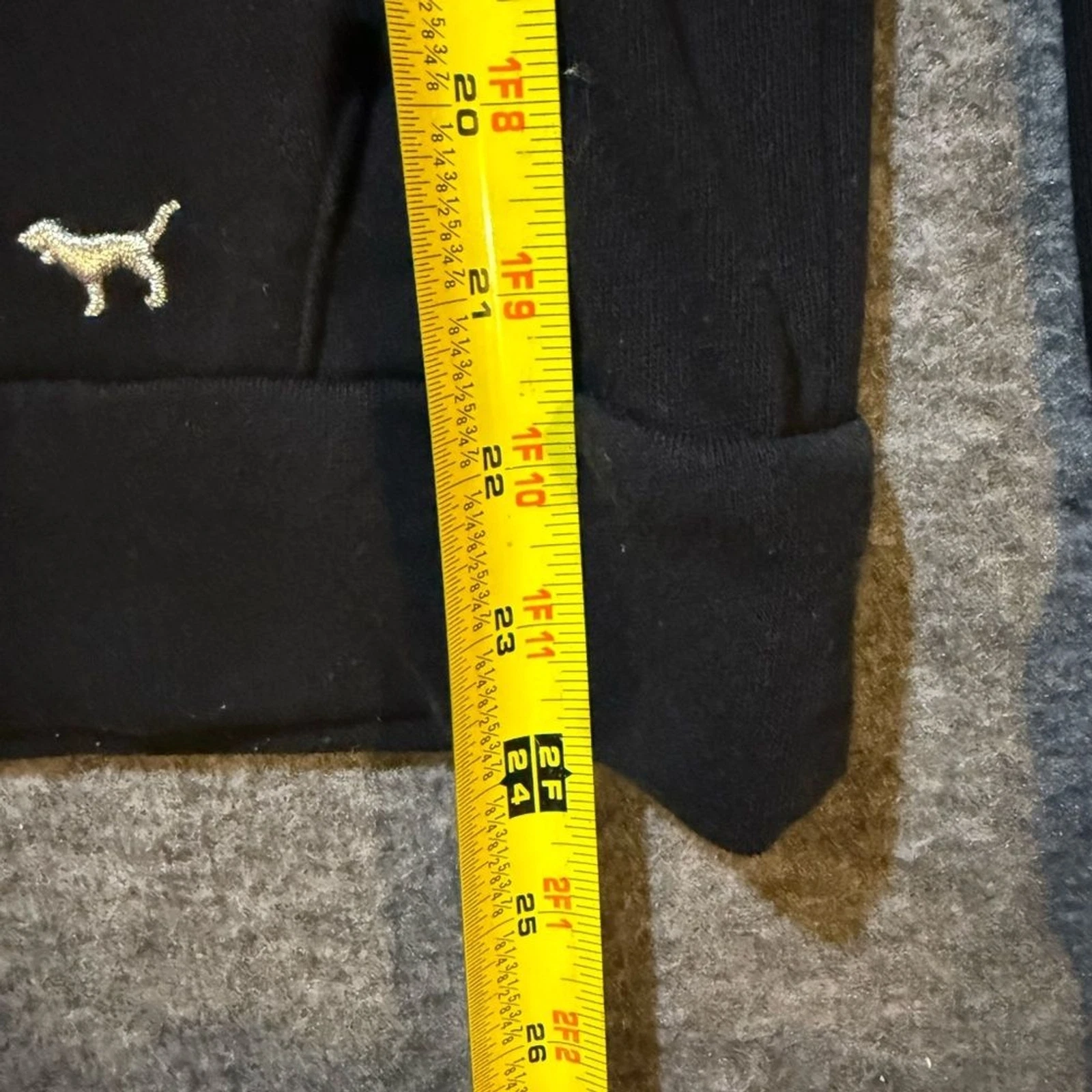 UNDERCOVER Felpa con cappuccio pullover rosa Victorias Secret Ohio State donna S nero rosso paillettes bling