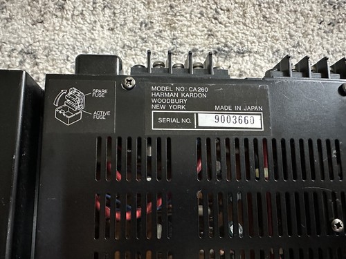 Vintage Harmon Kardon CA260 2 Channel Old School Car Amp Rare Tested - Picture 4 of 9