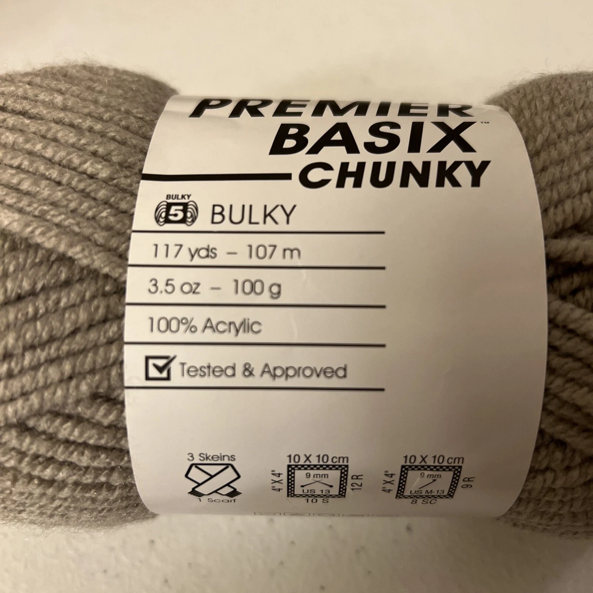 Premier Basix Chunky Yarn, Antique White