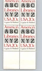 US STAMP VINTAGE POSTAGE : Scott#2004 America's Libraries 20c Plate Block 4 *MNH