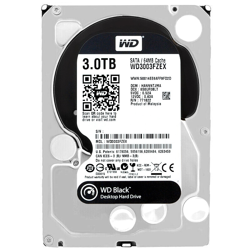 Western Digital WD3003FZEX（3.5 HDD 3TB） Festplatte Western Digital 3TB WD3003FZEX Sata III 7200 RPM