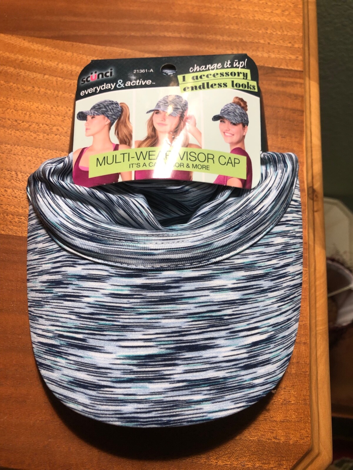 SCUNCI EveryDay & Active Multi Wear VISOR CAP More NEW with Packaging