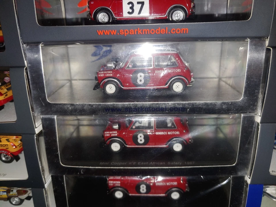 Spark S2660 MINI COOPER Rally East African SAFARI 1967 Aaltonen - 1:43 RARE - Immagine 3 di 4