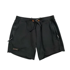 YoungLA Shorts Mens XL Extra Large Black Athletic Cotton Blend Zip Pocket Sweat