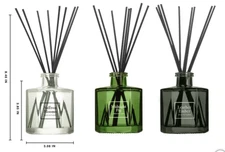 Bellevue Geo Reed Diffuser Set, 3-pack