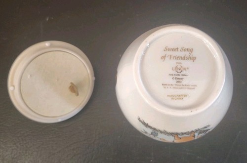Disney Lenox Winnie The Pooh Musical Pot "Sweet Song Of Friendship" 2002 NOS - Picture 5 of 5