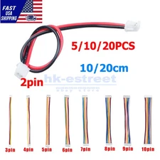 Lot JST ZH 1.5mm 2/3/4/5/6/7/8/9/10Pin Connector Plug Wire Cable Double Ended