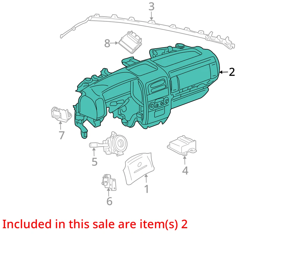 Airbag Air Bag Passenger Fits 00-01 GRAND CHEROKEE 29298857 Foto 4 de 4