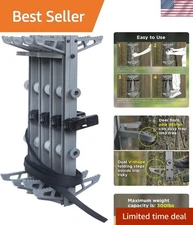 Portable Tree Climbing Stick with Fold-Up Steps - Silent and Stable Design