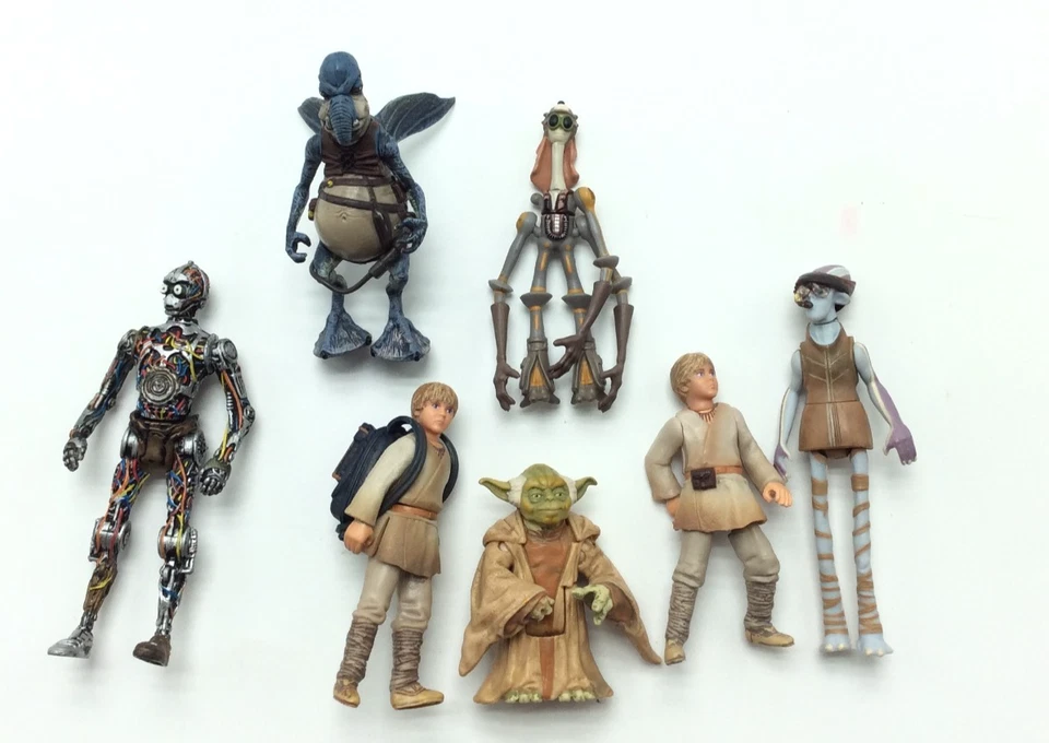 Hasbro Star Wars Episode 1 34 Action Figure Lot W/ R2-D2 Carrying Case/Playset - Image 4 of 4