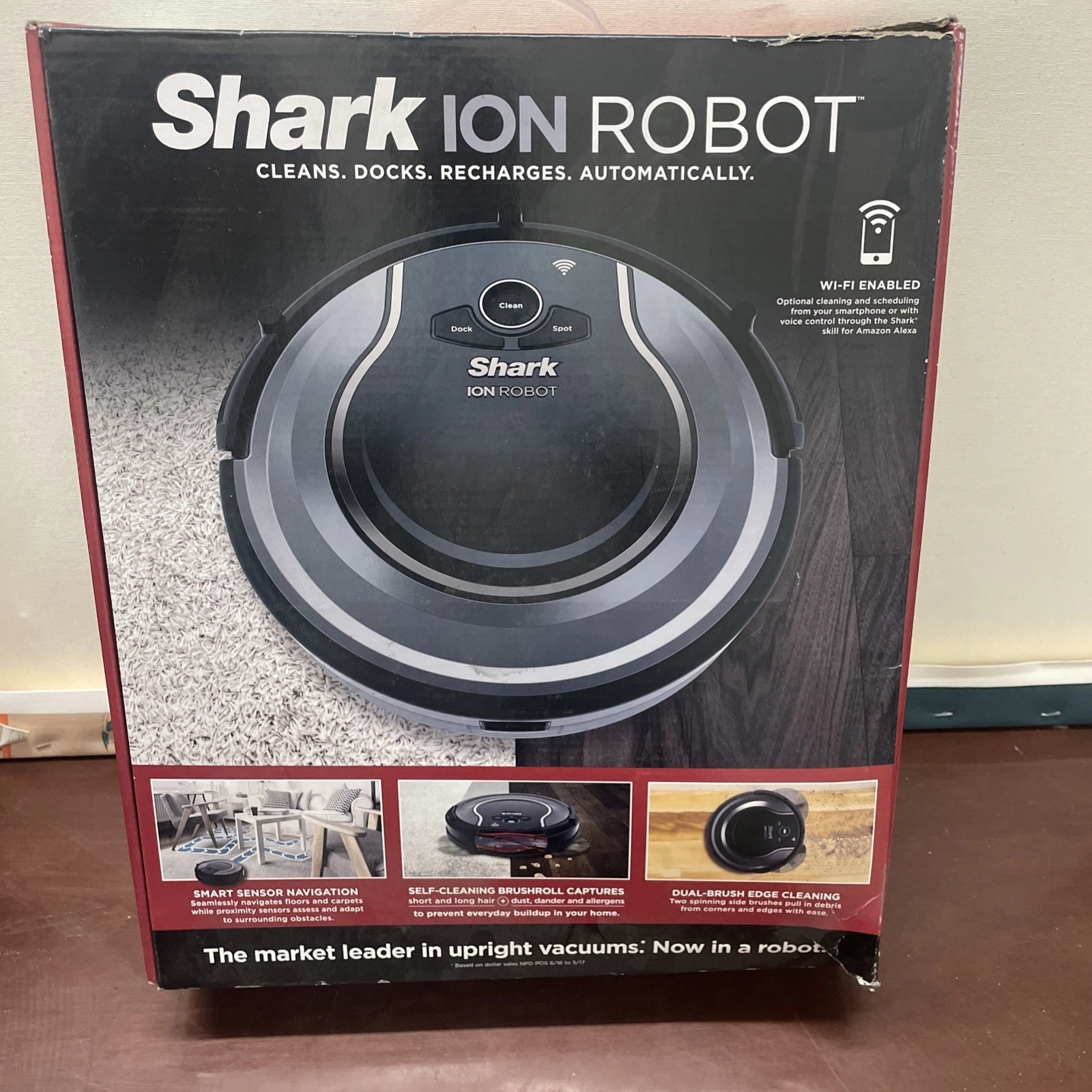 Shark Ion Robot Vacuum RV750_N Robotic Vacuum Cleaner NEW - Open box