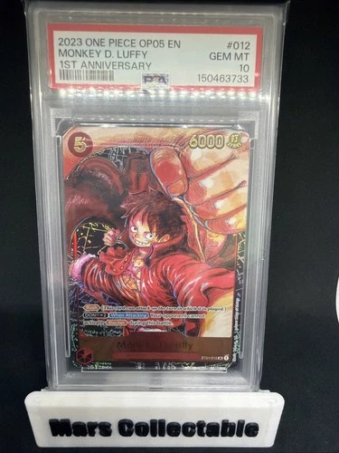 2023 One Piece - Monkey D. Luffy - OP05 1st Anniversary ST01-012 PSA 10 English