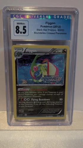 Pokemon Flygon Holo Prerelease Promo #BW53 from Boundaries Crossed in a CGC 8.5