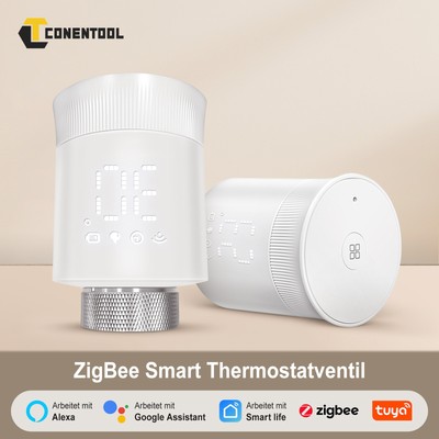 WIFI-Heizkörperthermostat Smart Heizkörperventil Heizung für Tuya, Zigbee, Alexa
