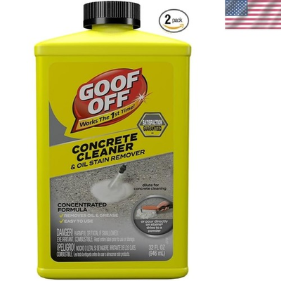 #ad 32 oz Goof Off Degreaser: Liquid to Powder Formula Clean Concrete Effortlessly $48.97