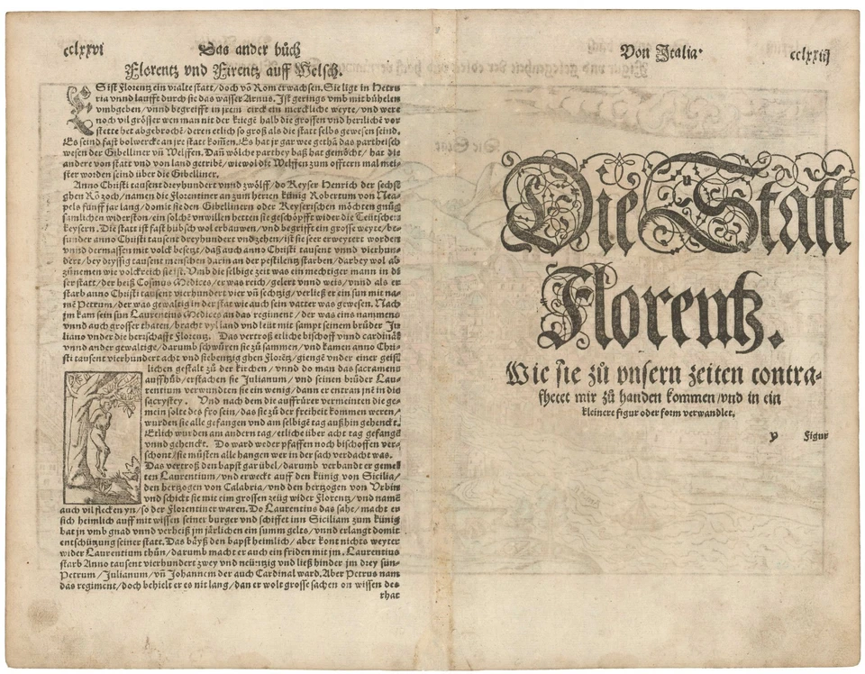 1567 Münster View of Florence - 'Figura y oportunidad... En lugar de Florencia' Foto 2 de 2