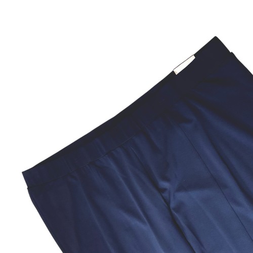 Catherines Crepe Knit Pants Size 4XWP 4X Petite Dark Blue Stretch New with Tags - Picture 3 of 16