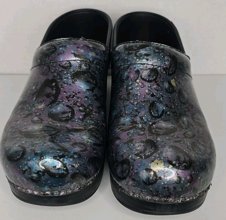 Dansko Pro clogs iridescent bubbles raindrop  EU … - image 3