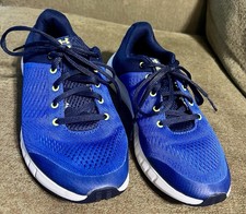 UNDER ARMOUR YOUTH SNEAKERS UA KIDS RUNNING BLUE SHOES 4.5 Youth News Never Worn