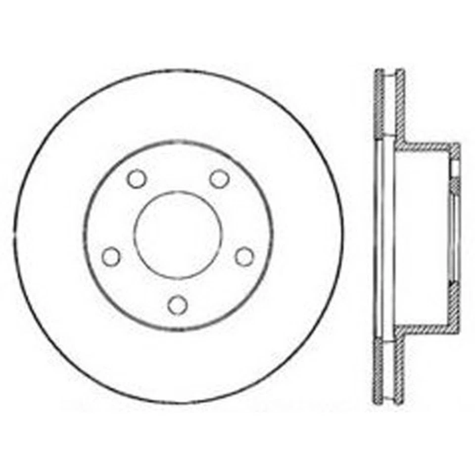 SET-CE121-48004-2 Juego de discos de freno céntricos de 2 ruedas delanteras para Chevy Suzuki X-90 Foto 3 de 4
