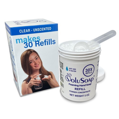 #ad Makes 30 bottles of Premium Foaming Hand Soap Unscented Quick Dissolve Imm... $24.11