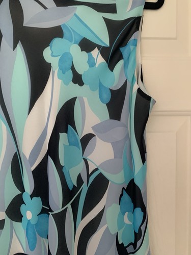 Gorgeous Berkertex Dress Blue White. Size 20. Maxi. Fully lined. Wedding Cruise - Picture 7 of 7