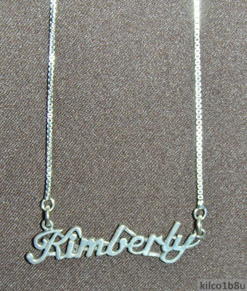 Kimberly name shop necklace