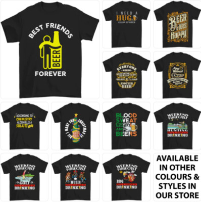 Alkohol T-Shirt Herren Bier Tshirt Tee Oberteil lustig betrunken Spruch 2