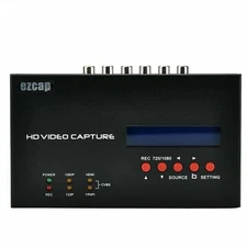 1080P HD Video Recorder Audio Video Capture Card Display LCD Scheduled Record