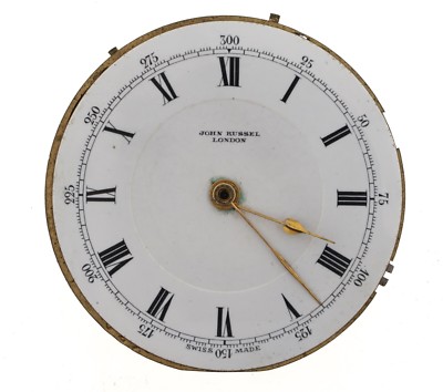 JOHN RUSSEL LONDON SWISS CENTRE SECONDS CHRONOGRAPH POCKET WATCH MOVEMENT  Z292 - Main Image