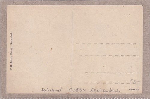 Ansichtskarte Nieder-Sohland (Reichenbach) - Gerichts-Kretscham / Konzertsaal - Bild 2 von 2