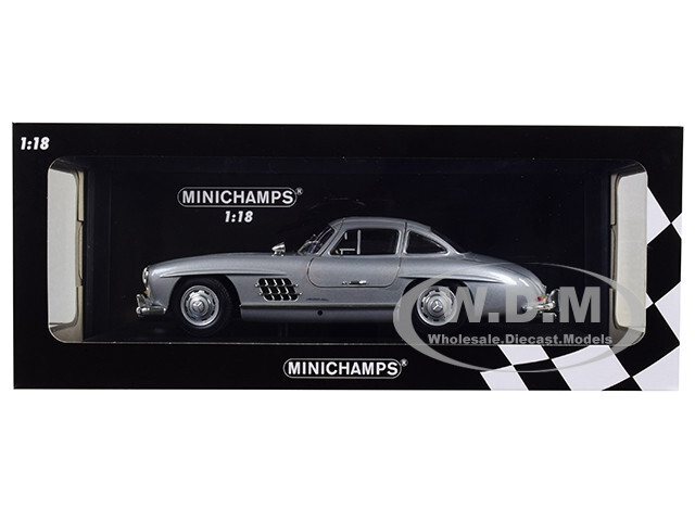 人気ブランドバ40代 (W198) SL 300 MERCEDES-BENZ 1955 SILVER CAR DIECAST 1/18 乗用車